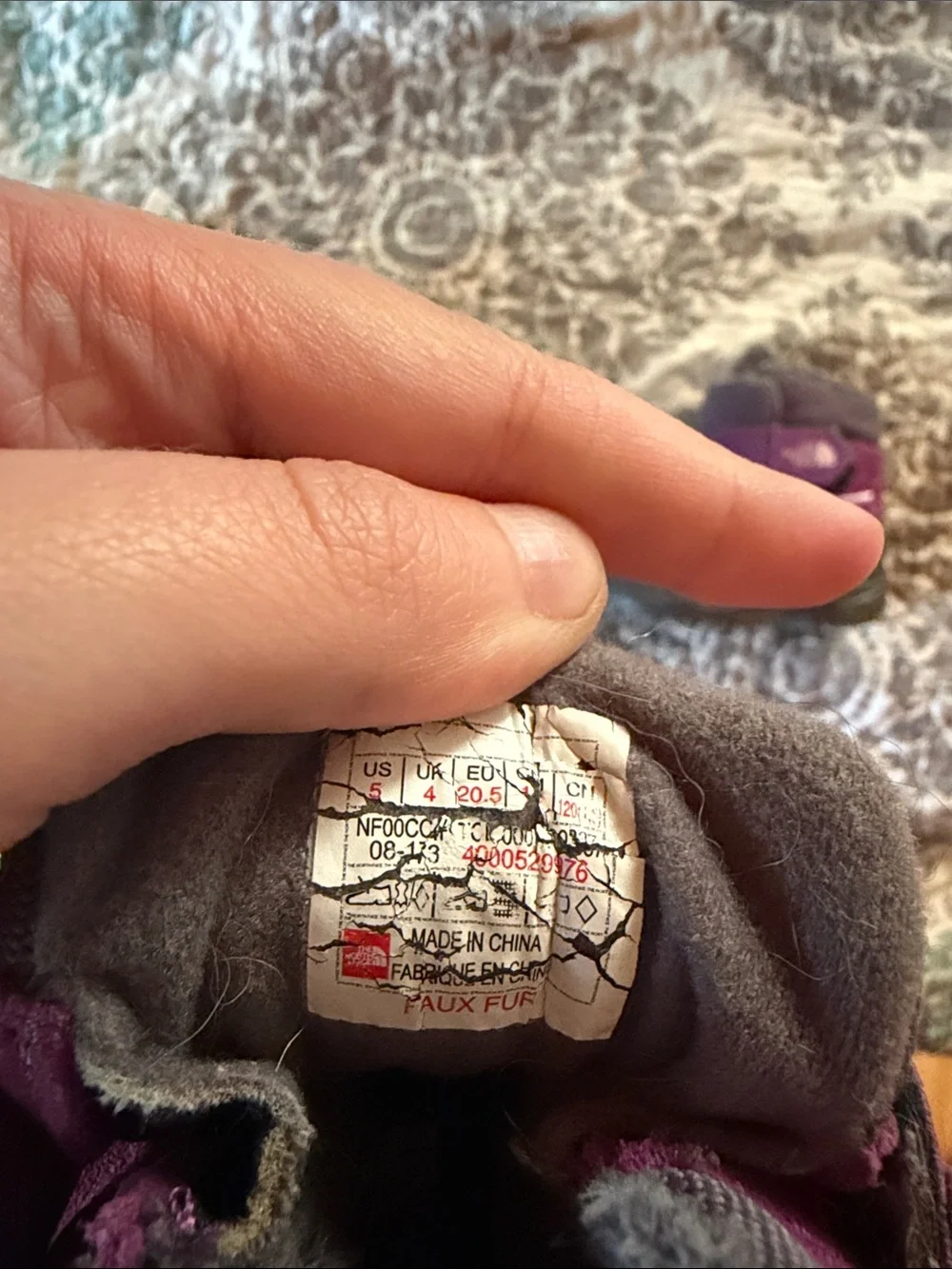 The North Face Kids Plum & Black Snow Boots